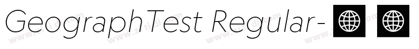 GeographTest Regular字体转换